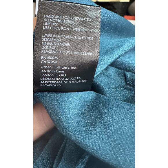 Cottagecore Babydoll UO Sz Small Smocked Plaid Mini Dress Boho Western Cowgirl - Picture 8 of 8